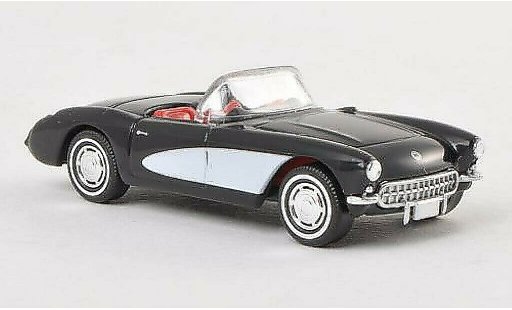 Chevrolet Corvette Convertible 1/87 Busch C1 C1 Cabriolet noire/blanche 1956 miniature