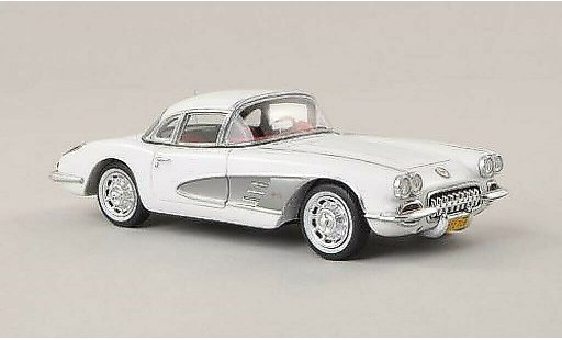 Chevrolet Corvette Convertible 1/43 Spark C1 (C1) Hardtop blanche/grise 1960 miniature