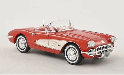 Chevrolet Corvette Convertible 1/43 Neo C1 (C1) rouge/blanche 1959 miniature