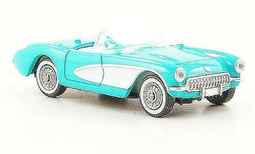 Chevrolet Corvette Convertible 1/87 Wiking C1 (C1) turquoise miniature