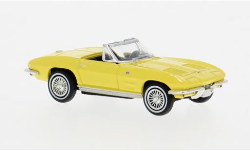 Chevrolet Corvette 1/87 Brekina C2 Cabrio jaune 1962 1:87 miniature