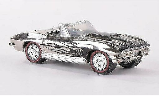 Chevrolet Corvette Convertible 1/64 Greenlight C2 (C2) Cabriolet chrom avec Flammendekor 1967 miniature