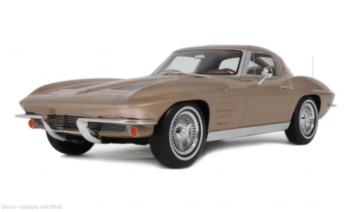 Chevrolet Corvette 1/12 GT Spirit C2 beige 1963 1:12 miniature