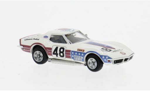 Chevrolet Corvette 1/87 Brekina C3 1971 Greenwood #48 1:87 miniature