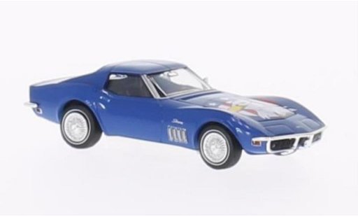 Chevrolet Corvette Coupe 1/87 Brekina C3 American Eagle bleu miniature
