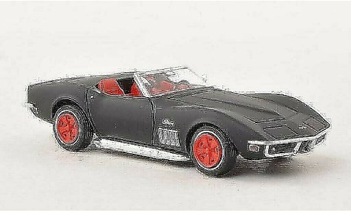 Chevrolet Corvette Convertible 1/87 Brekina C3 Cabriolet mat-noire miniature