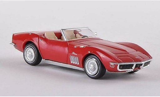 Chevrolet Corvette Convertible 1/87 Brekina C3 Cabriolet rouge miniature