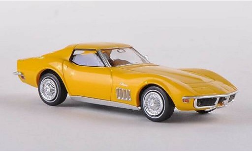Chevrolet Corvette Coupe 1/87 Brekina C3 jaune miniature