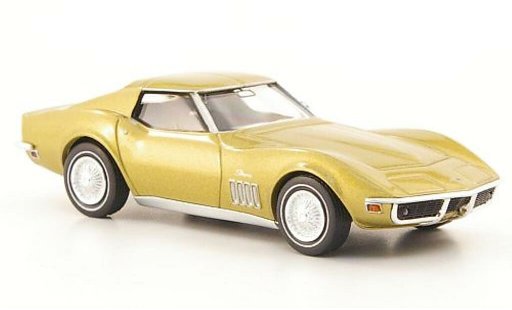 Chevrolet Corvette Coupe 1/87 Brekina C3 gold miniature