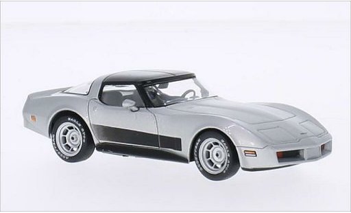 Chevrolet Corvette Coupe 1/43 WhiteBox C3 grise 1980 miniature