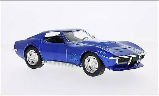 Chevrolet Corvette Stingray 1/24 Jada Toys C3 bleu 1969 miniature