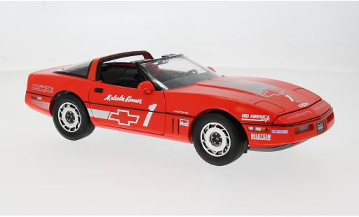 Chevrolet Corvette 1/18 Greenlight (C4) rouge/argent&Atilde;&copy;e 1988 Malcolm 1:18 miniature