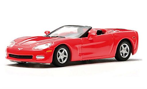 Chevrolet Corvette Convertible 1/64 Greenlight C6 Cabriolet rouge 2005 miniature