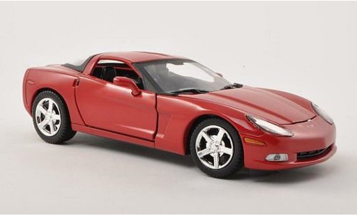 Chevrolet Corvette Coupe 1/24 Motormax C6 rouge 2005 miniature