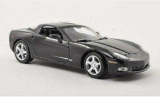 Chevrolet Corvette Coupe 1/24 Motormax C6 noire 2005 miniature