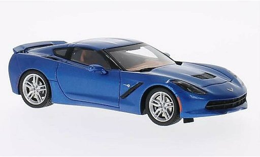 Chevrolet Corvette Coupe 1/43 Spark C7 C7 bleu 2014 miniature