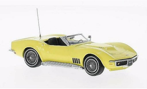 Chevrolet Corvette Convertible 1/43 Vitesse C3 Cabriolet jaune 1968 miniature