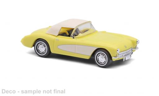 Chevrolet Corvette 1/87 Busch jaune/beige 1956 1:87 miniature