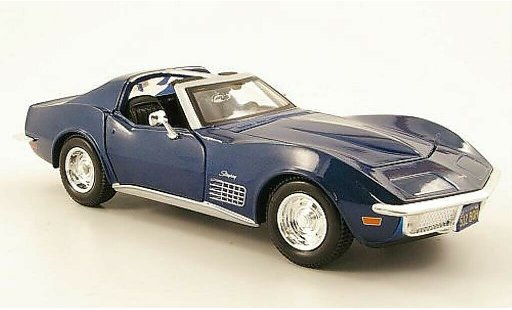 Chevrolet Corvette Coupe 1/24 Maisto C3 bleu 1970 miniature