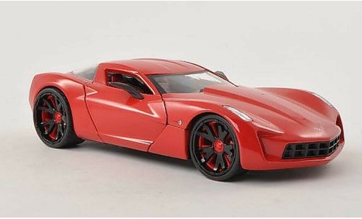 Chevrolet Corvette concept 1/24 Jada Toys C6 rouge 2009 miniature