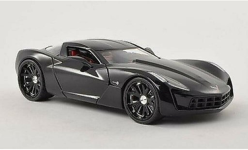 Chevrolet Corvette concept 1/24 Jada Toys C6 noire 2009 miniature