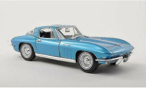 Chevrolet Corvette Coupe 1/18 Maisto C2 bleu 1965 miniature