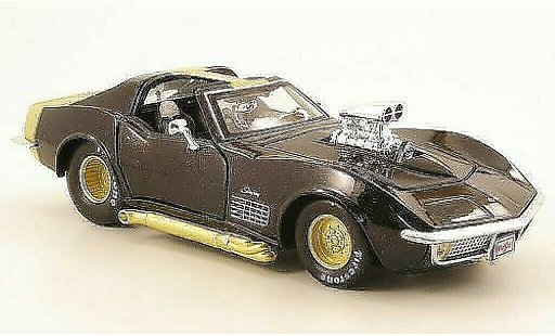 Chevrolet Corvette Coupe 1/24 Maisto C3 noire/gold 1970 miniature