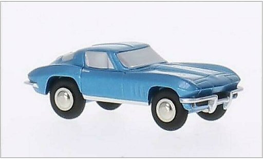 Chevrolet Corvette Stingray 1/90 Schuco metallise bleu miniature