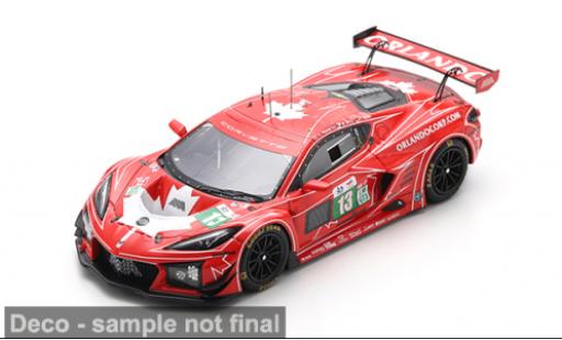 Chevrolet Corvette 1/43 Spark Z06 GT3.R Le Mans 24h Le Mans 2025 Awa Racing #13 O.Fidani/L.Kern 1:43 miniature