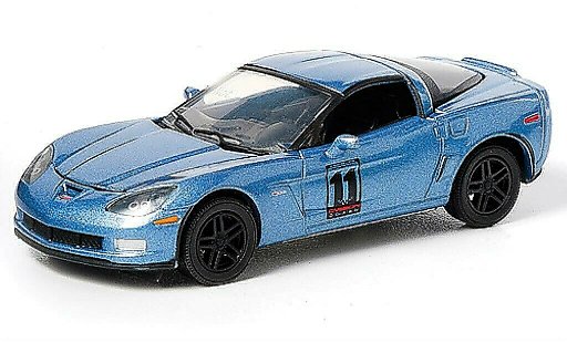 Chevrolet Corvette Coupe 1/64 Greenlight C6 bleu 2011 miniature