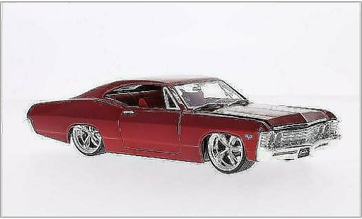 Chevrolet Impala tuning 1/24 Jada Toys SS rouge 1967 miniature