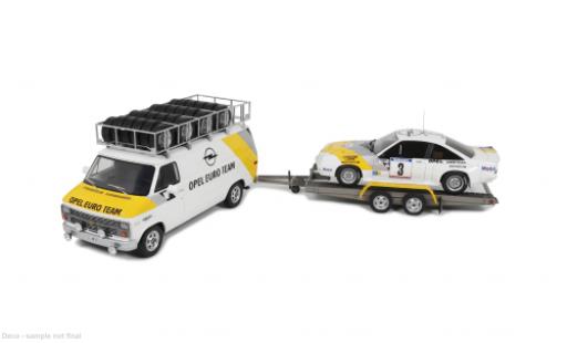 Opel Manta 1/18 Ottomobile Chevrolet Rally Set: G30 Van + 400 Tour de Corse 1984 Euro Team #3 G.Frequelin/C.Tilber 1:18 miniature