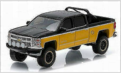 Chevrolet Silverado pickup 1/64 Greenlight 1500 jaune/noire 2015 miniature