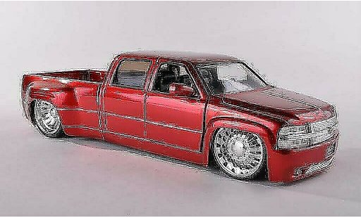 Chevrolet Silverado pickup 1/24 Jada Toys Dooley rouge 1999 miniature