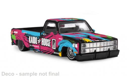 Chevrolet Silverado 1/64 Mini GT Dually Kaido Splash V1 noire/Dekor 1980 1:64