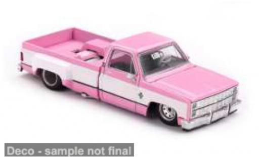 Chevrolet Silverado 1/64 Mini GT Dually Vintage Spec V2 pink/blanche 1980 1:64 miniature
