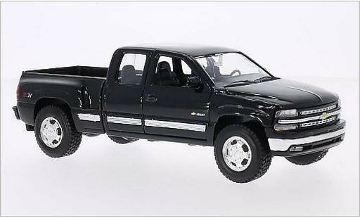 Chevrolet Silverado pickup 1/24 Welly noire 1999 miniature