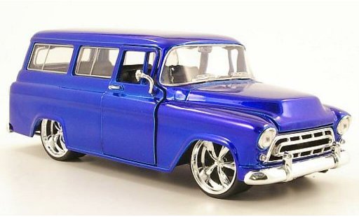 Chevrolet Suburban suv 1/24 Jada Toys bleu 1957 miniature