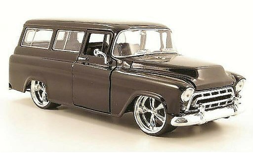 Chevrolet Suburban suv 1/24 Jada Toys noire 1957 miniature