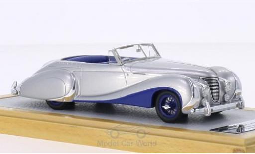 Miniature Talbot Lago 1/43 Chromes T26 Record Cabriolet Saoutchik grise/bleue RHD 1948 sn 100272 Talbot Lago 1/43 Chromes T26 Record Cabriolet Saoutchik grise/bleue RHD 1948 sn 100272 miniature