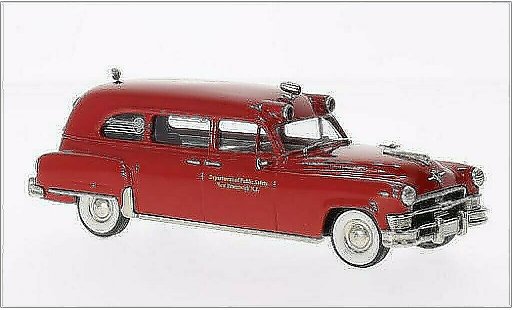 Chrysler Imperial ambulance 1/43 Brooklin New Brunswick rouge 1953 miniature