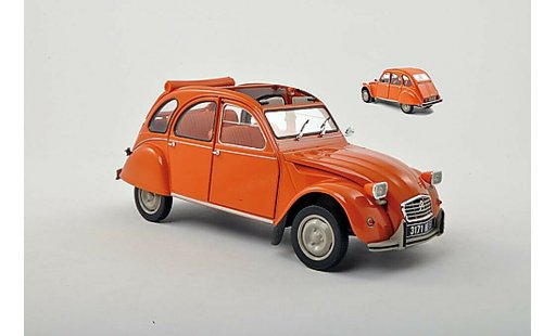 Citroen 2CV Berline 1/18 Norev 6 orange 1975 miniature