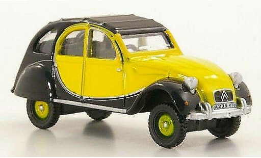 Citroen 2CV Charleston 1/76 Oxford jaune/noire RHD 1963 miniature