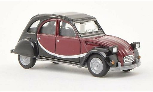 Citroen 2CV Charleston 1/87 Herpa noire/rouge miniature