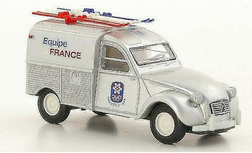 Citroen 2CV Fourgonnette 1/87 Brekina Fourgonette Equipe de France X. Olympische Winterspiele Grenoble 1968 miniature