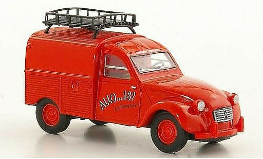 Citroen 2CV pompiers 1/87 Brekina Fourgonette miniature