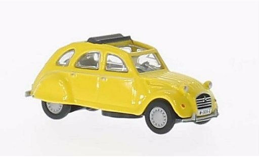 Citroen 2CV Berline 1/87 Schuco jaune miniature