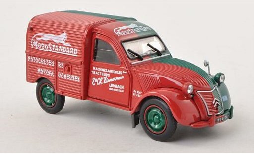 Citroen 2CV Berline 1/32 Universal Hobbies Motostandard rouge/verte miniature
