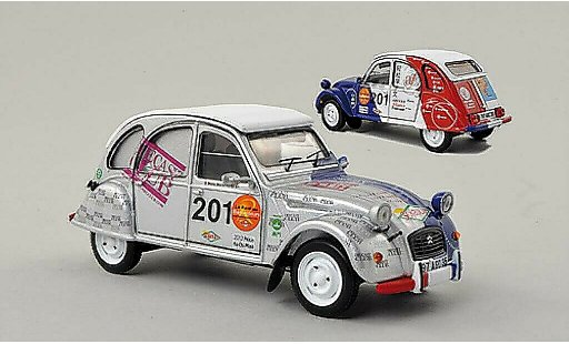 Citroen 2CV course 1/43 IXO No.201 Rally Raid Beijing / Ho Chi Minh 2013 miniature