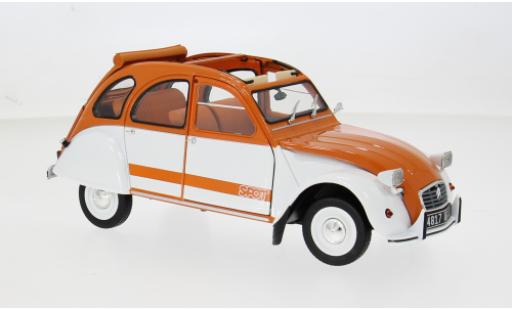 Citroen 2CV 1/18 Norev orange/beige 1976 1:18 miniature